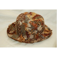 Bollman USA Derby Hat All Feathers Covered Wool Union Made Mujers Medium Unique   eb-69626765
